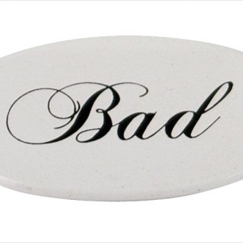 Skylt 'Bad'