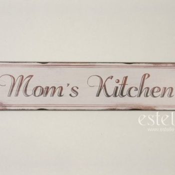 Träskylt 'Mom´s Kitchen'