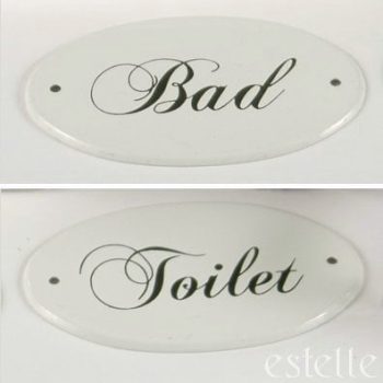 Skylt 'Toilet'