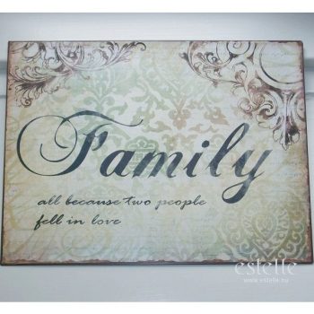 Skylt - Family